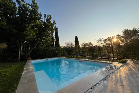 Piscine privée du gîte Le Moulin à Aix-en-Provence